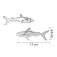 Dive silver Boucles d´oreilles Medium Shark