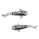 Dive silver Medium Whale Shark earrings