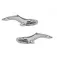 Dive silver Small Whale earrings
