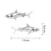 Dive silver Brincos Small Shark
