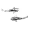 Dive silver Small Whale Shark øreringer