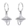 Dive silver Pendientes Stingray Hoop