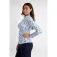 Green lamb Sudadera con media cremallera para mujer Elena Printed