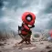 Iron studios Saukko Deadpool Ihme & Mini CoDeadpool Minihahmo 13 cm