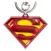 Monogram SUPERMAN Dc Pewter 로고가 있는 컬러 키링