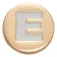 Jibbitz Gold Letter E 핀