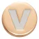 Jibbitz Gold Letter V Stift