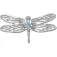 Jibbitz Pin Silver Dragonfly