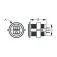 Seadog line Rund digital amperemeter