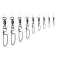 Expert predator Welded Ring snap swivel 4 units