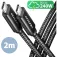 Axagon BUCM2-CM20AB USB-C 数据线