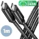 Axagon BUCM2-CM10AB USB-C 数据线