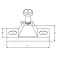 Talamex Deck side mount support