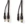 Nedis CCTV-säkerhetskabel BNC/DC PVC 50 m