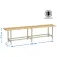 Simon rack Holzbank 475x2000x320 mm