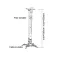 Sunne Pro02 ceiling projector bracket