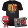 Funko POP! Wolverine Deadpool Marvel Figure & Tee Set &