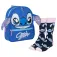 Stitch Stitch School Small Backpack And Socks Face Design set