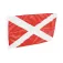 Oem marine Andreaskorsflag