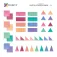 Connetix Pastel Starter 건설 게임 64 조각