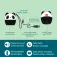 Legami Pump Up The Volume-Panda Bluetooth-luidspreker