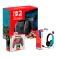 Nintendo Switch 2 + Mario Kart World + Controller Glow Super Icon + Neon Blue & Red Headset