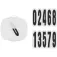 Equitheme Competition 4 Digits Rectangular nummerhouder