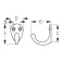 Seadog line Single coat hook 2 units