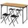 Aktive Table pliante avec ensemble de bancs 63162