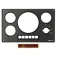 Vetus MP34 Frontplate Panel With foil