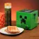 Ukonic Minecraft Green Creeper Cube toaster