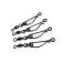 Black cat Clips de plom Pellet Pro Mega