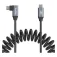 Smallrig 4792 USB-C Straight to USB-C Angled Coiled Data Cable