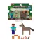 Minecraft Figure Steve and Donkey
