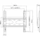 Manhattan 462259 wall TV bracket