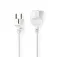 Nedis PEXC105FWT extension cable 5 m