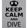 Kruskis Moletom com capuz Keep Calm And Dive