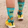 Wabiks Run & smile crew socks