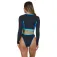Salty crew Rash guard com mangas compridas e fecho éclair Surf break