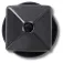 Jibbitz Pin Dark Silver Pyramid Stud