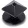 Jibbitz Dark Silver Pyramid Stud Stift