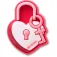 Jibbitz Heart Locket & Key 핀