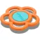 Jibbitz Spillo Mega Orange & Blue Flower