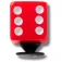 Jibbitz Red Dice Stift