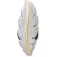 Jibbitz Silver & Gold Feather Stift