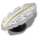 Jibbitz Pin Silver & Gold Feather