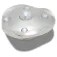 Jibbitz Pin Silver & Pearl Disc