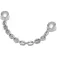 Jibbitz Silver Anchor Chain Stift
