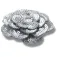 Jibbitz Silver Sequin Flower Stift