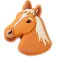Jibbitz Tan Horse Head Stift